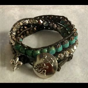 Completely Handmade Triple Wrap Bracelet